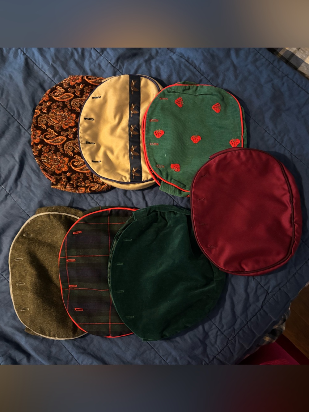 Purse Covers, Set of 7- Fits a Four Button Vintage Bag